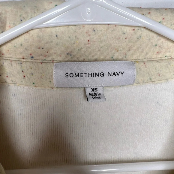 Something Navy - Ivory Donegal Candy Shirt Jacket Shacket - XS - Picture 4 of 8